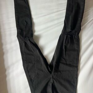 Topshop Jamie Black Denim